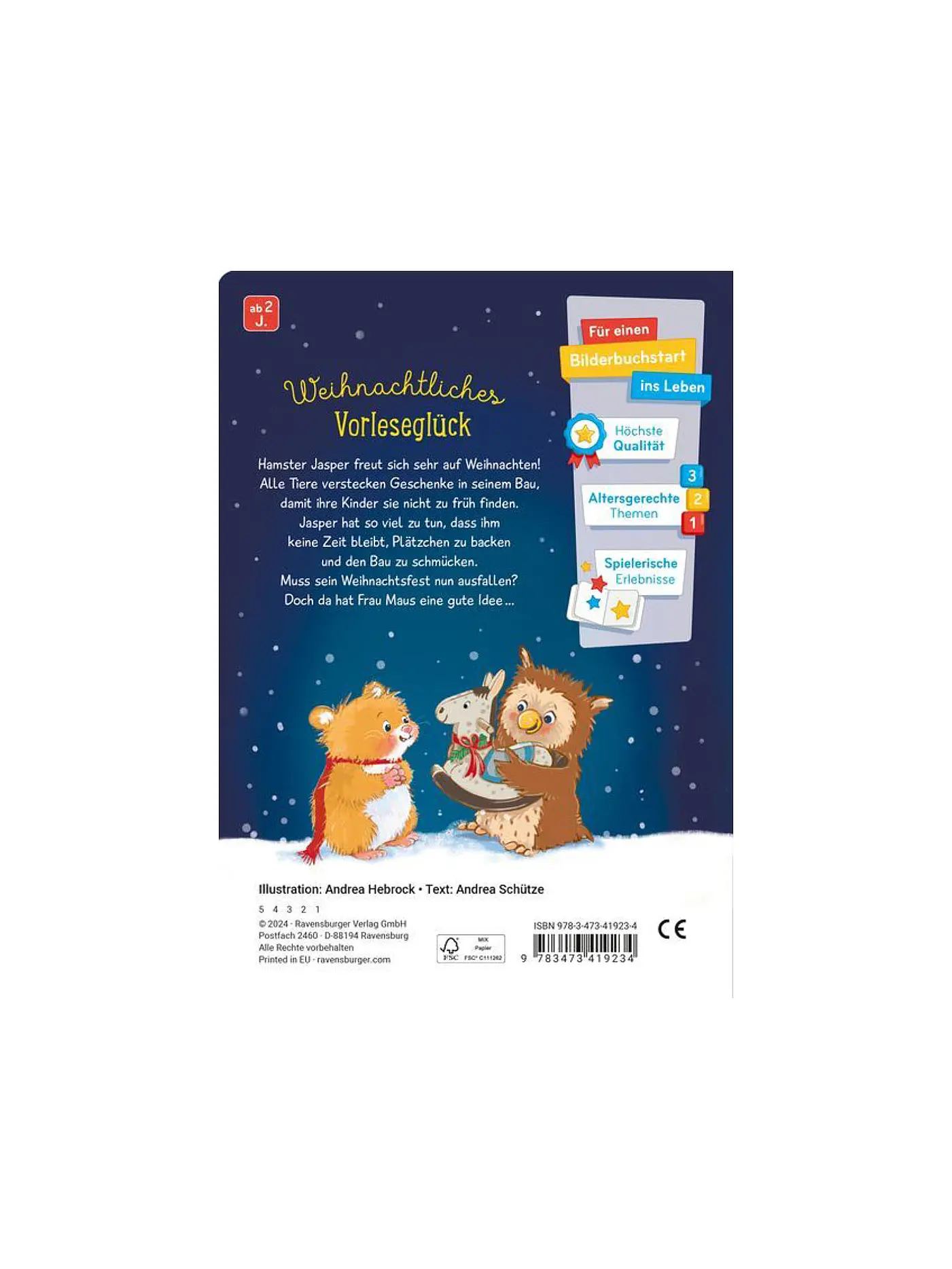 RAVENSBURGER | Buch - Ein Hamster im Weihnachtsglück | 